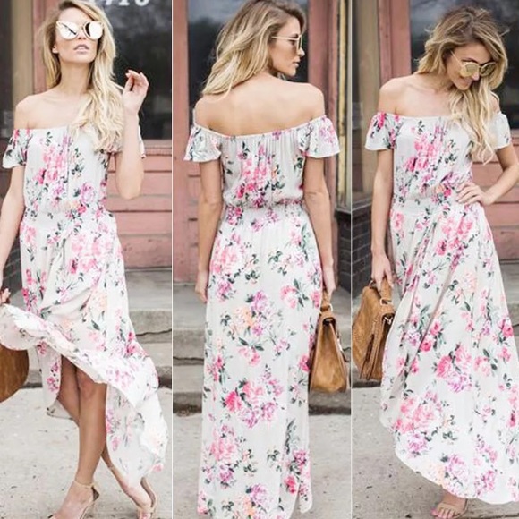 🎉SALE 🎉Boho Floral Print Beach Dress - Picture 4 of 8